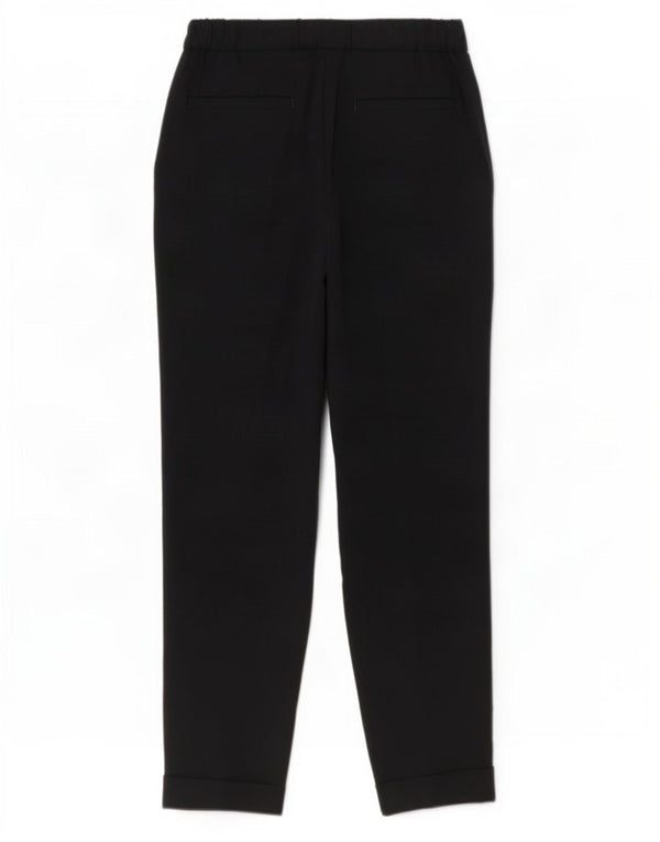Pantaloni casual dritti da donna Marks & Spencer UK 8 piccoli W28 L27 neri