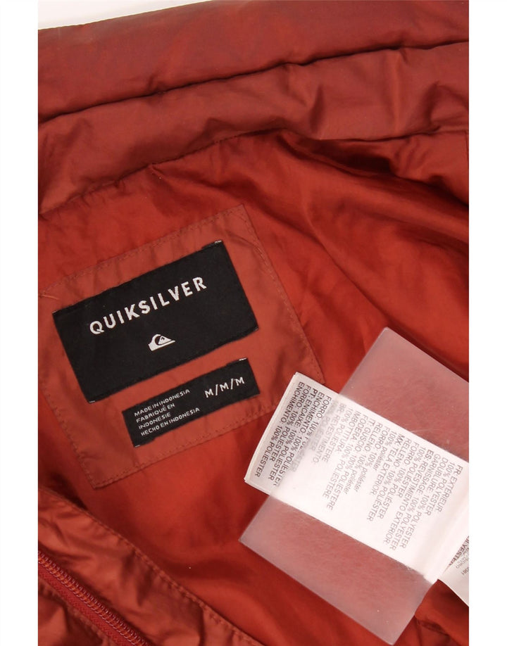 Giacca imbottita da uomo Quiksilver UK 38 Poliestere marrone medio