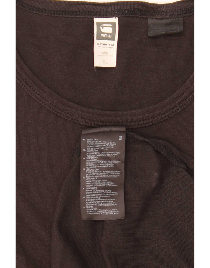 Maglia da uomo G-Star a maniche lunghe XL in cotone nero
