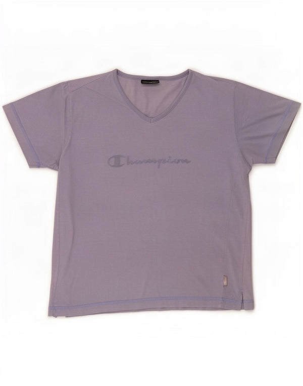 T-shirt grafica da donna Champion Top UK 12 viola medio