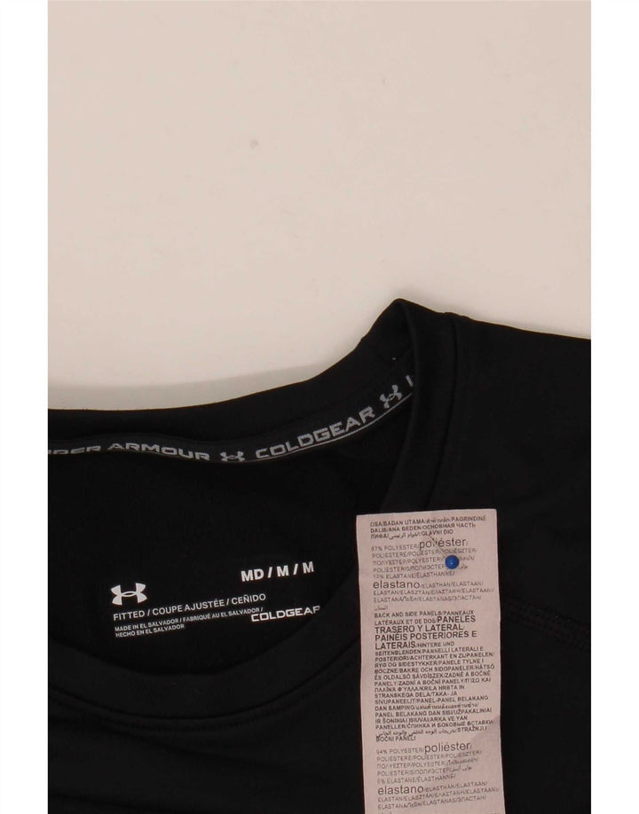 Under Armour Uomo Cold Gear Top manica lunga poliestere nero medio