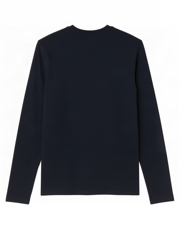 Marks & Spencer Maglia da uomo vestibilità regolare manica lunga piccola in cotone blu navy