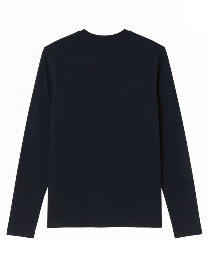Marks & Spencer Maglia da uomo vestibilità regolare manica lunga piccola in cotone blu navy