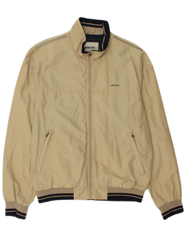Giubbotto bomber da uomo Geox UK 40 Large Beige Cotton