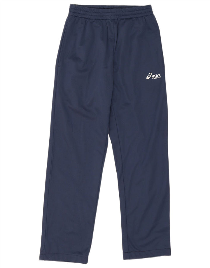 Pantaloni da tuta da uomo Asics piccoli in poliestere blu navy