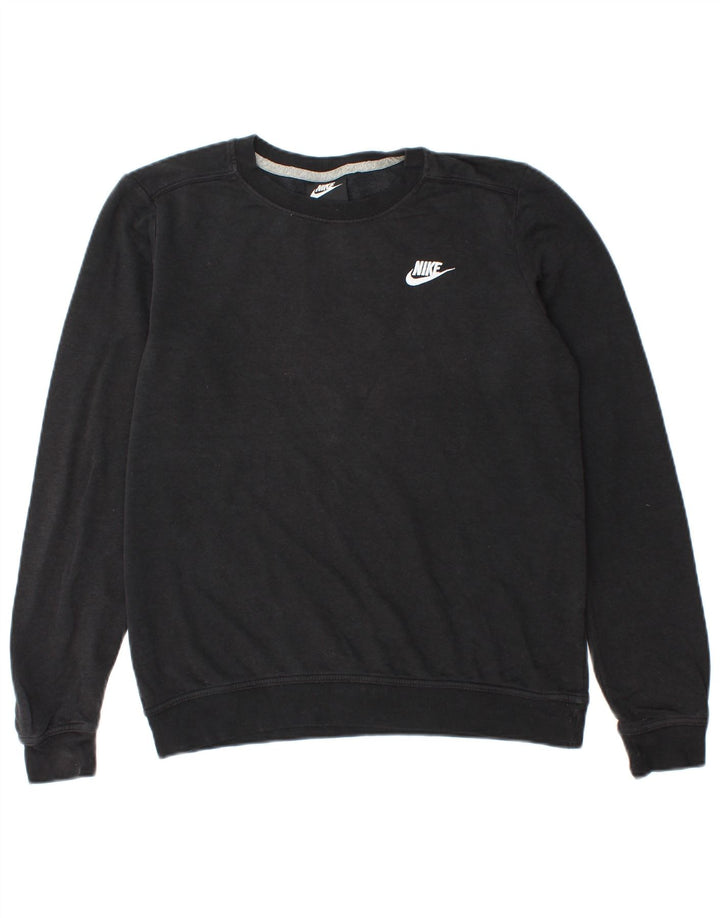 Felpa Nike Uomo Maglione Piccolo Cotone Nero