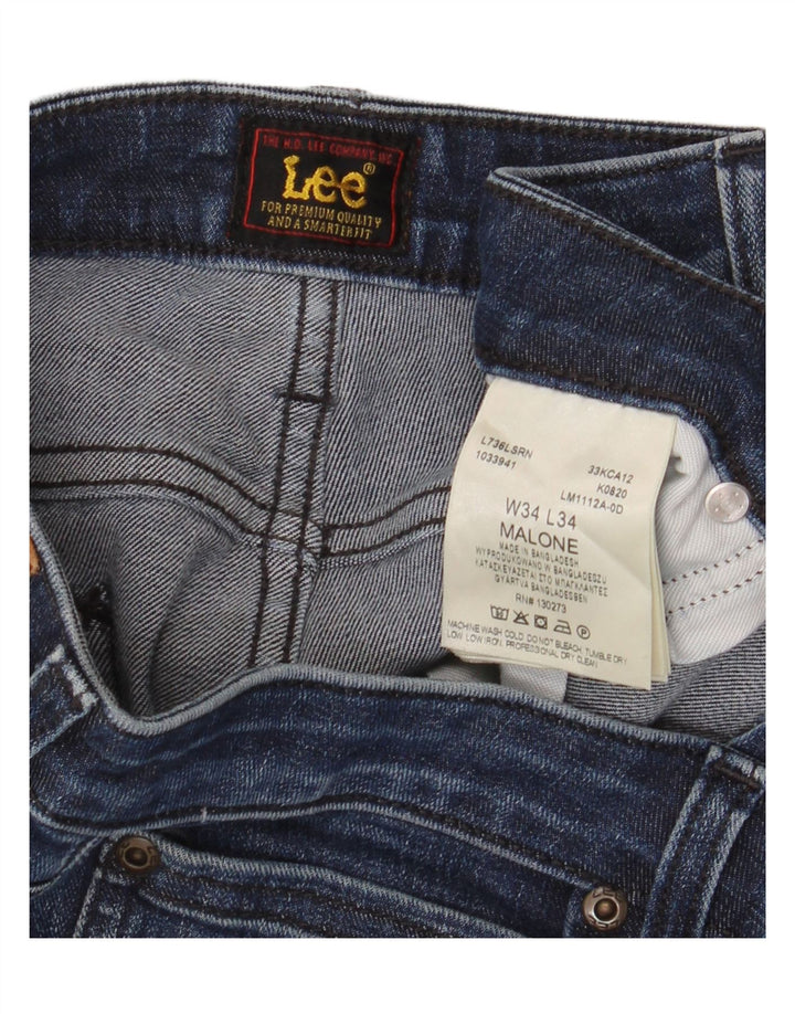 Jeans Lee Malone Slim da uomo W34 L34 cotone blu navy