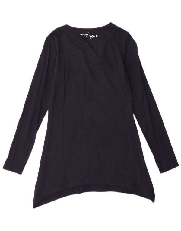 Desigual vestito tunica per ragazze a maniche lunghe 13-14 anni blu navy Festival
