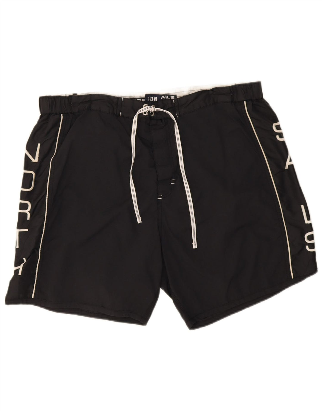 Pantaloncini da bagno grafici da uomo North Sails XL neri in poliammide