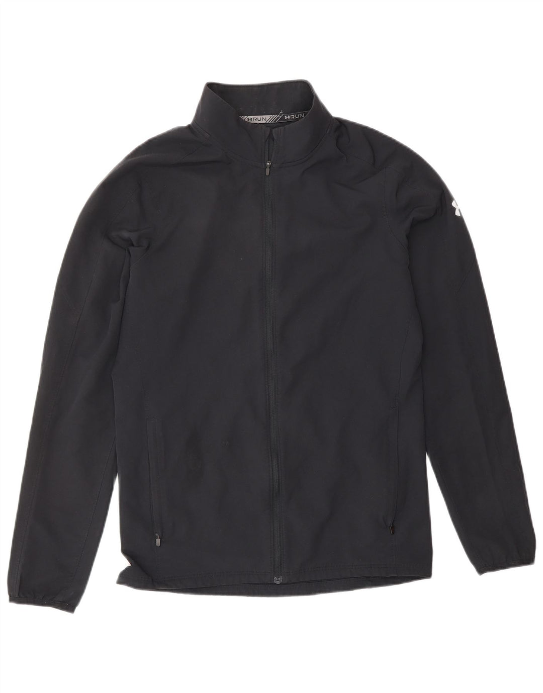 Giacca da ginnastica da uomo UNDER ARMOUR Heat Gear piccola in poliestere nero