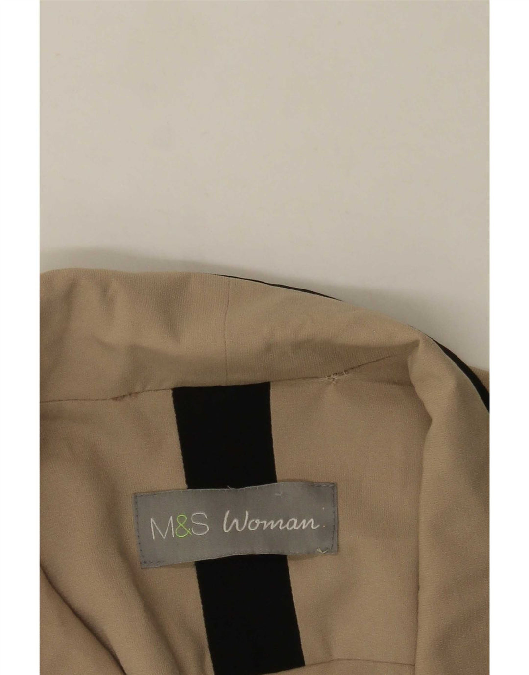 Giacca blazer aperta con maniche a 3/4 Marks & Spencer da donna UK 12 Beige medio