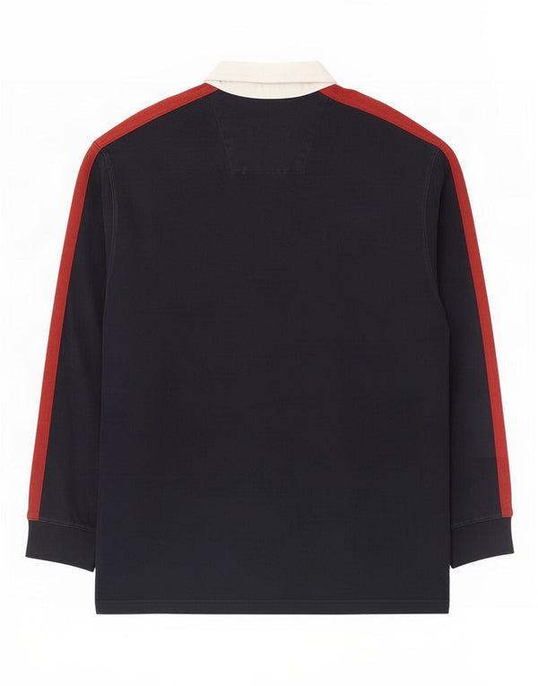 Polo da rugby da uomo Marks & Spencer Blue Harbour 2XL Navy Colourblock