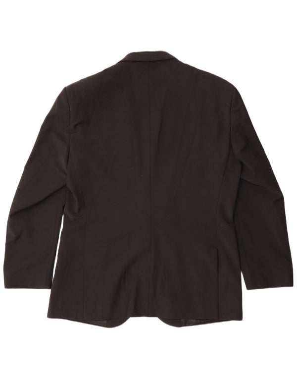 Giacca blazer a 2 bottoni da uomo Calvin Klein IT 52 XL poliestere nero