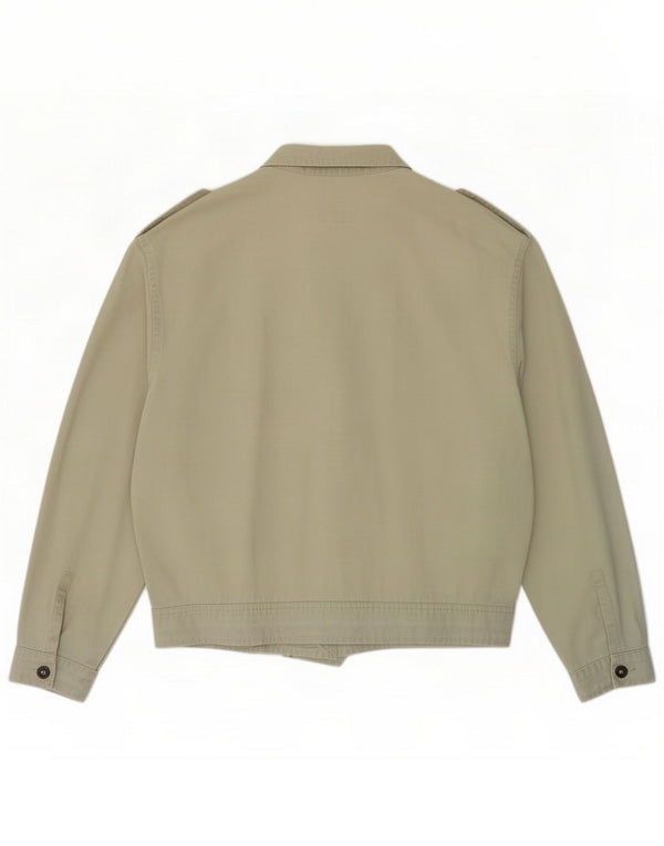 Benetton Giubbotto bomber militare da uomo IT 48 Verde medio