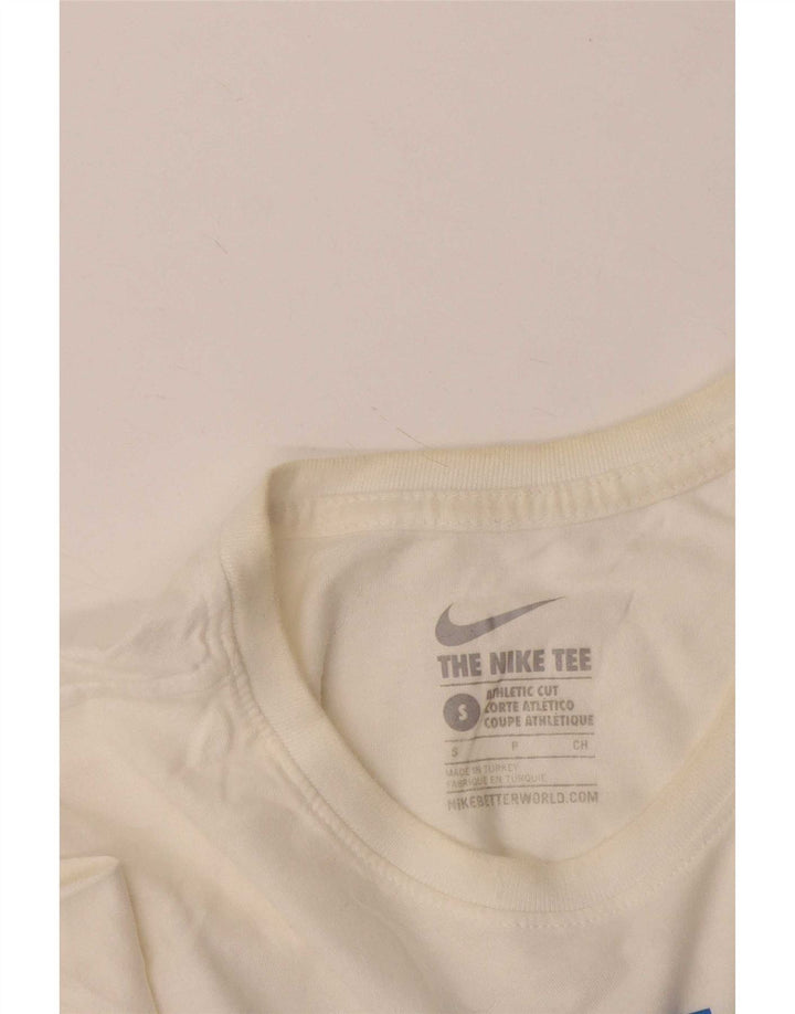 T-shirt grafica Nike da uomo con taglio atletico, piccola, bianca