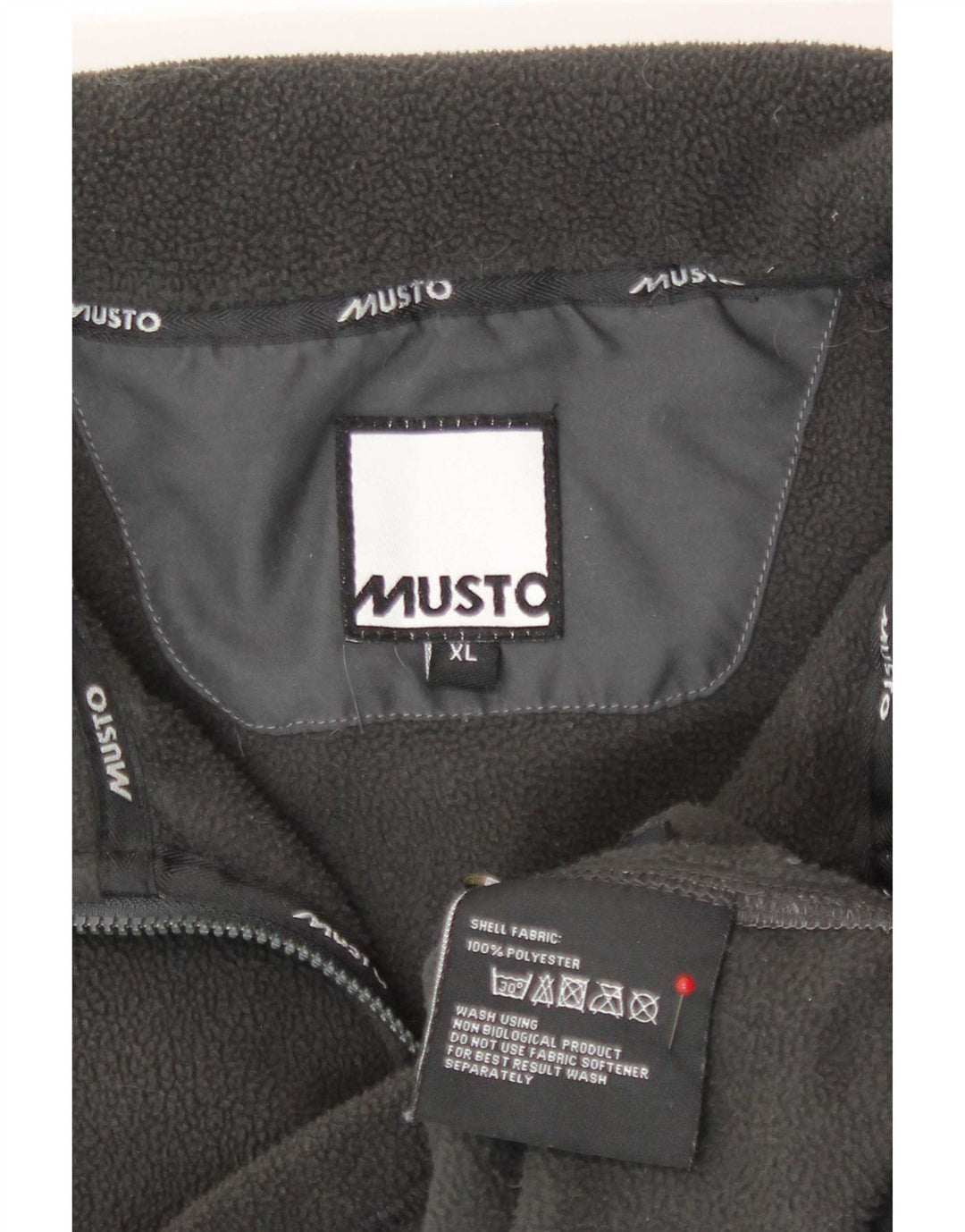 Giacca in pile da uomo Musto Liner UK 42 XL Poliestere grigio