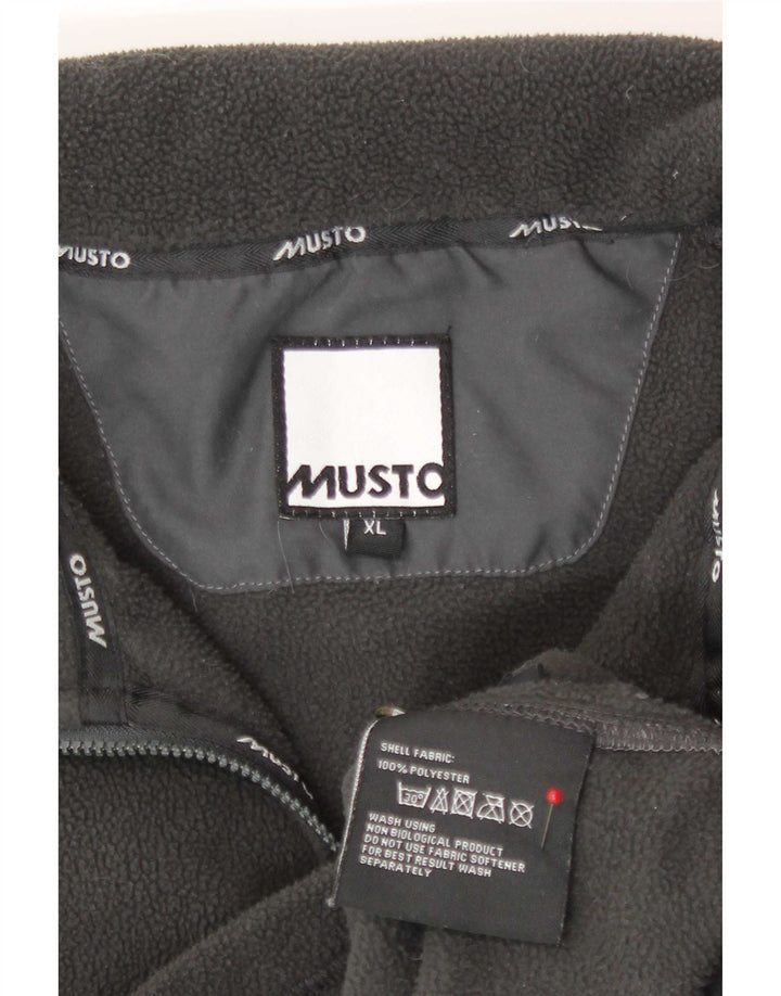 Giacca in pile da uomo Musto Liner UK 42 XL Poliestere grigio