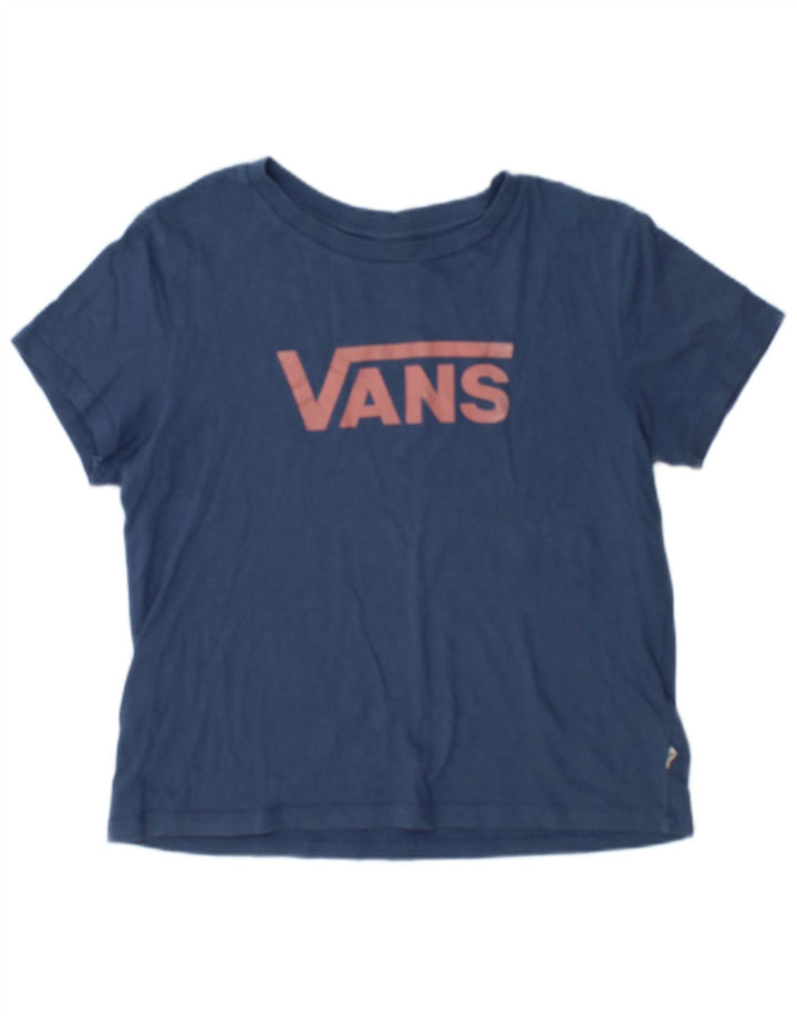 T-shirt grafica da donna Vans Top UK 14 cotone blu navy medio