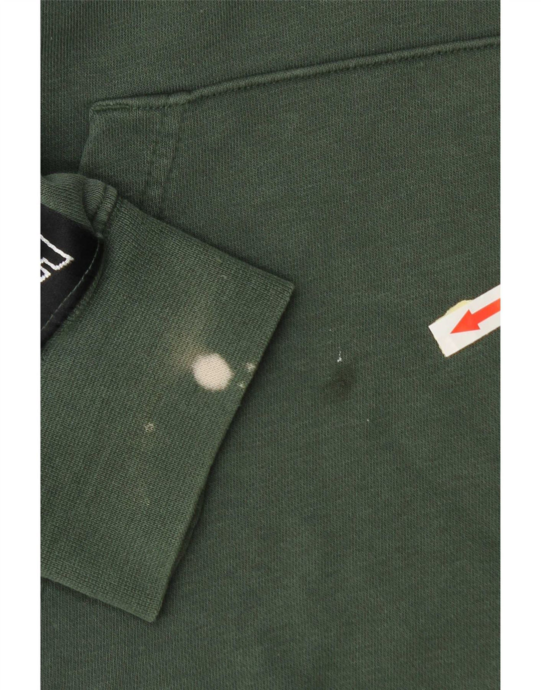 Felpa con cappuccio grafica Nike da uomo in cotone verde medio