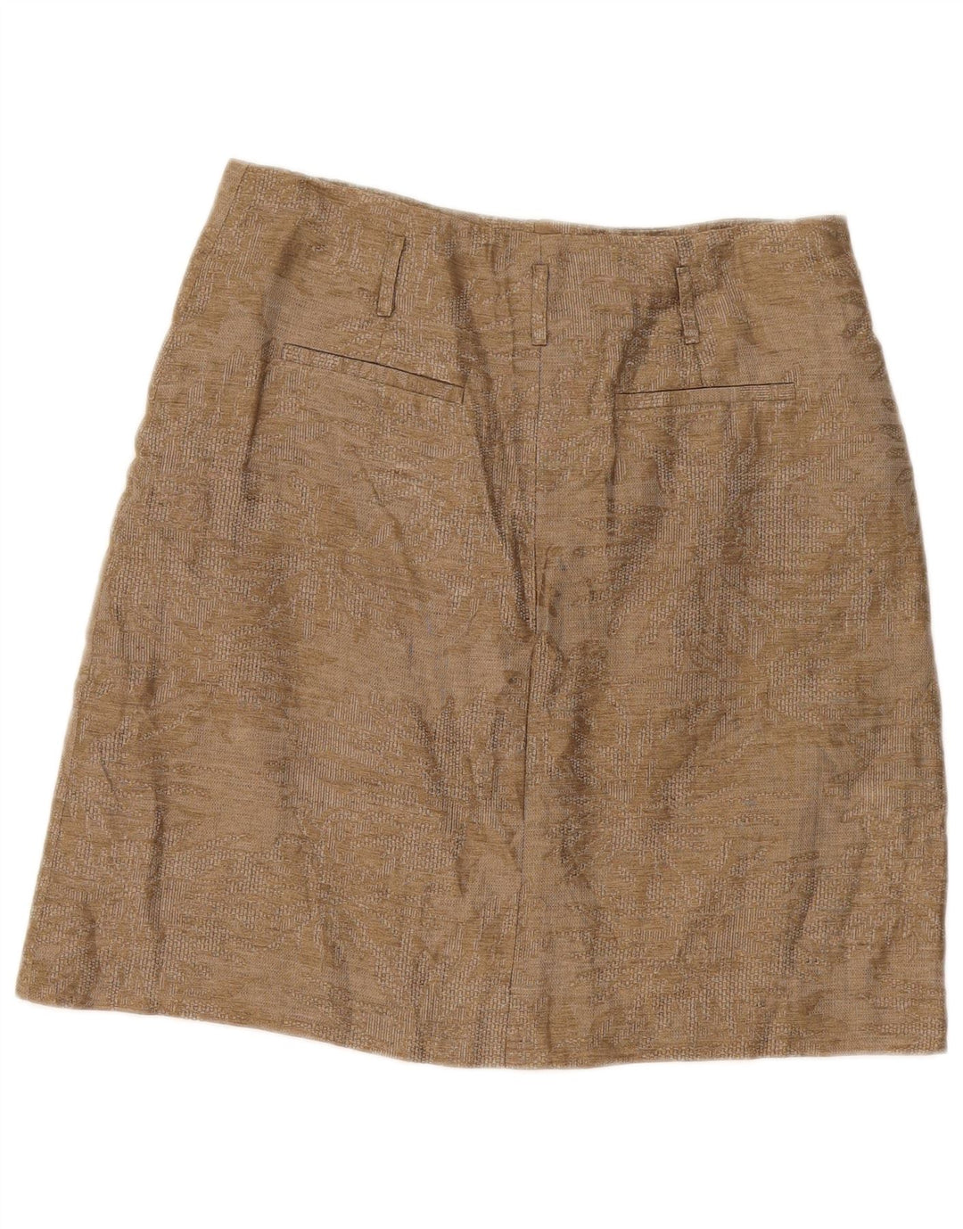 Minigonna da donna Massimo Dutti W34 grande floreale beige