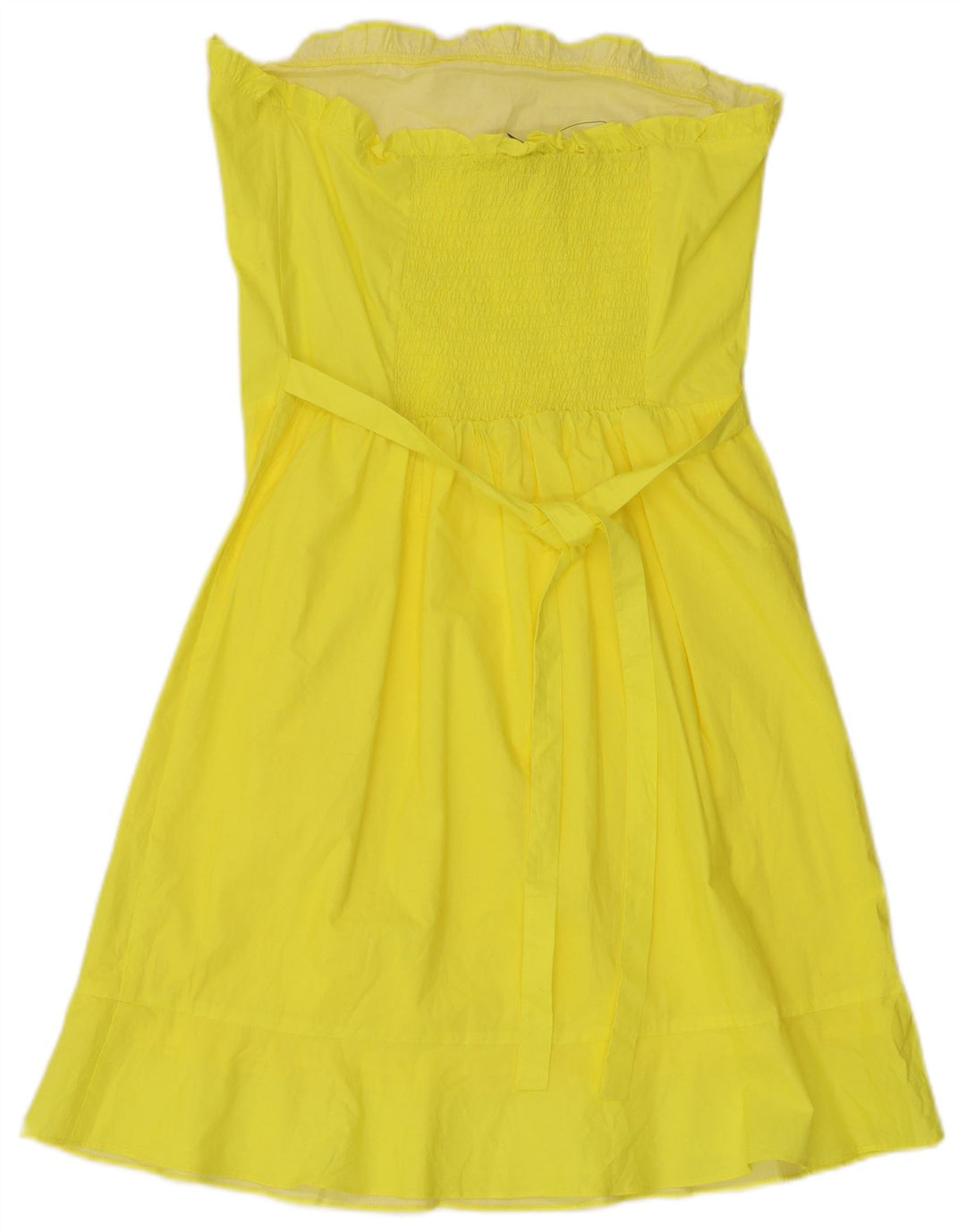 Abito senza spalline da donna Oasis UK 10 Piccolo giallo in viscosa
