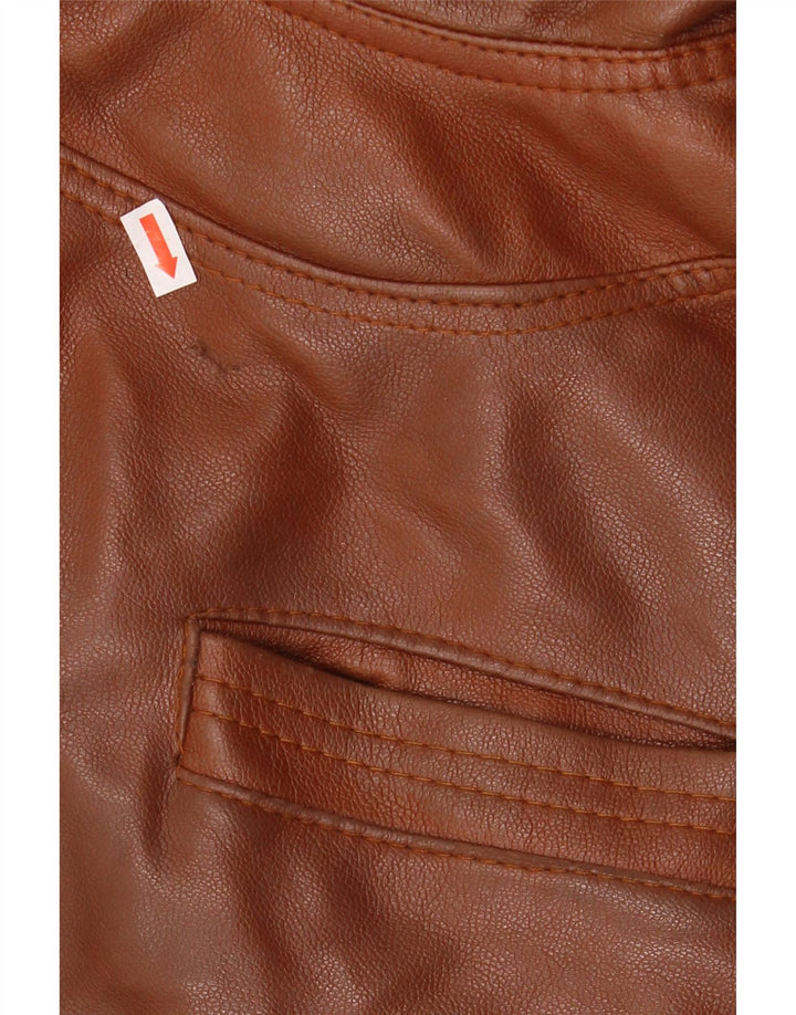 Giacca in pelle vintage da uomo UK 38 Marrone medio