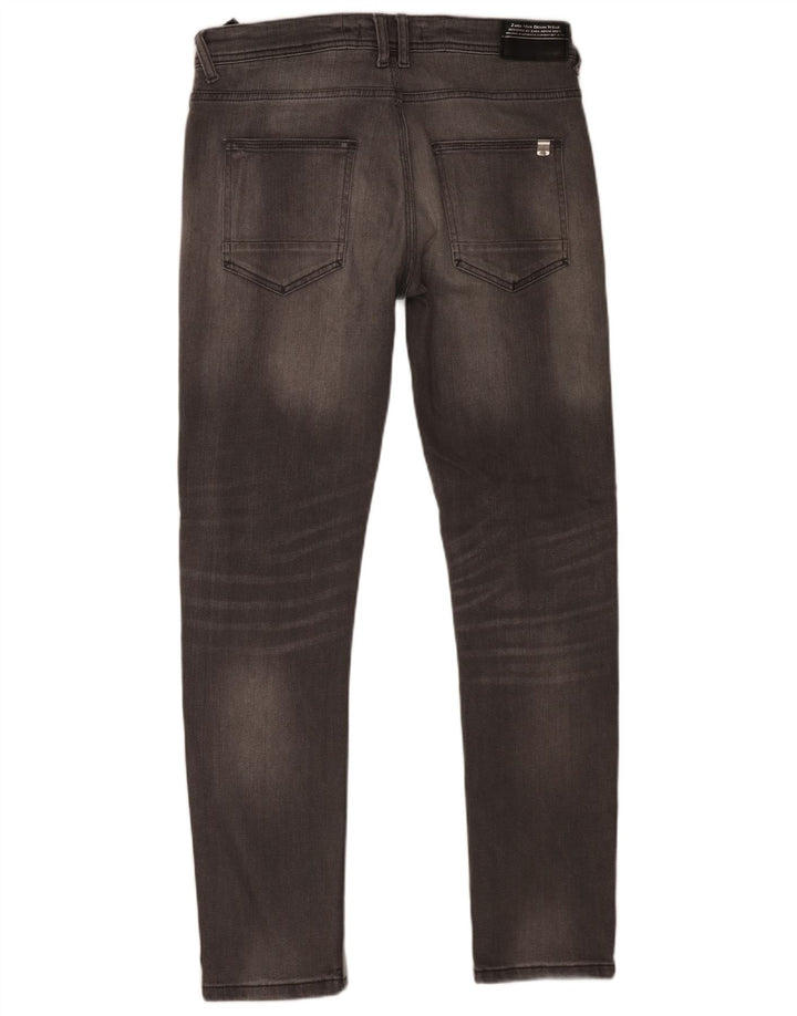 Jeans slim da uomo Zara EU 42 Large W32 L30 Cotone grigio