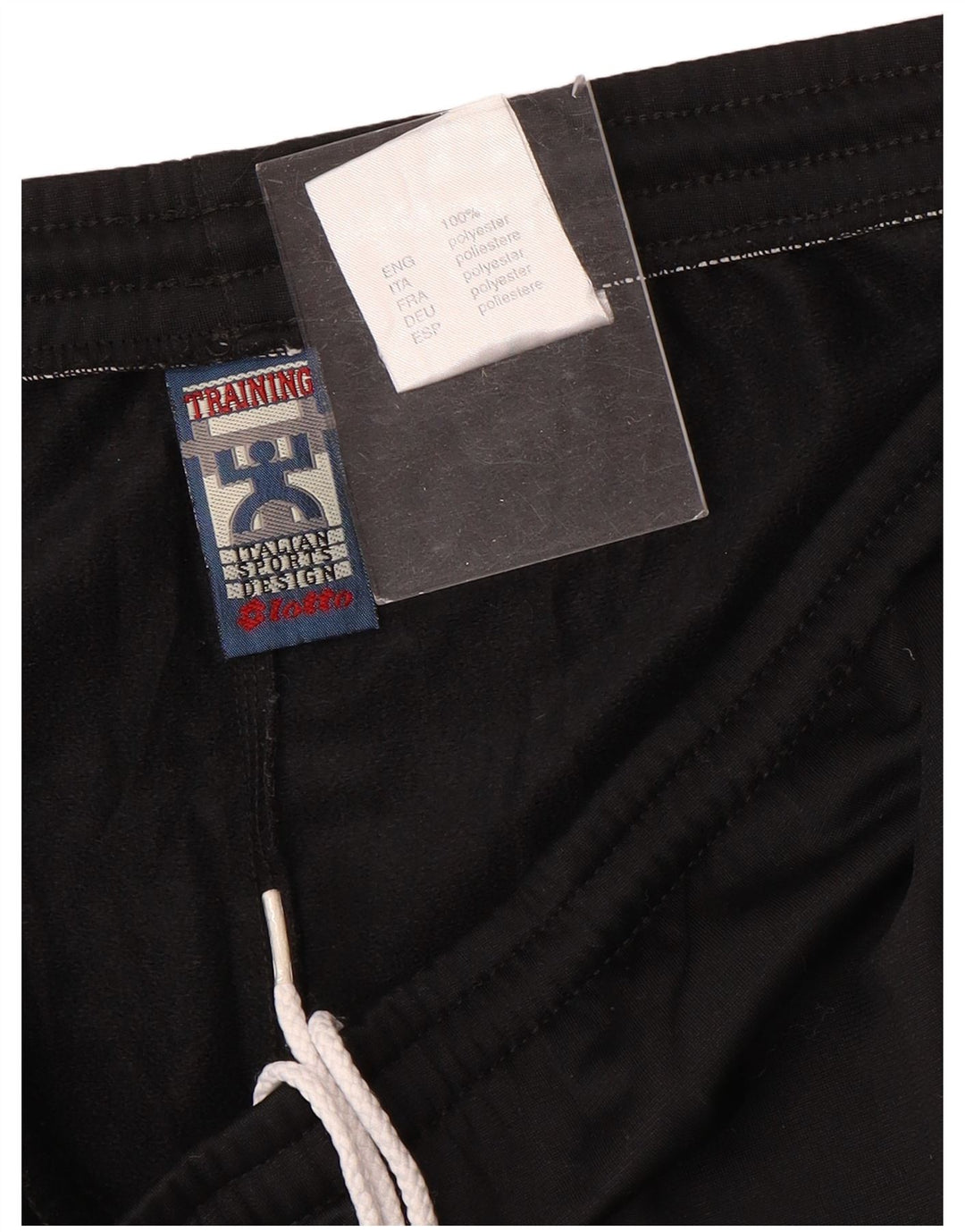 Pantaloni da tuta da uomo Lotto UK 40/42 Large Nero Poliestere