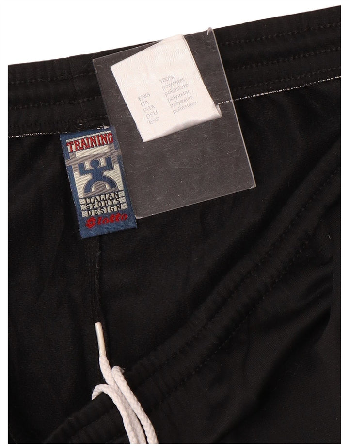 Pantaloni da tuta da uomo Lotto UK 40/42 Large Nero Poliestere