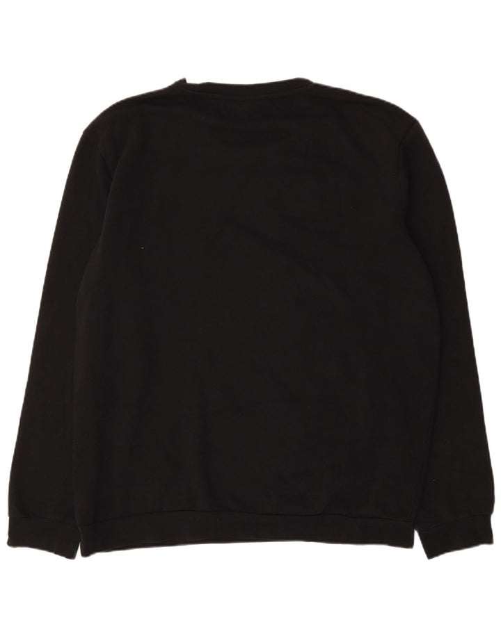 Felpa grafica da uomo Kappa Jumper 2XL cotone nero