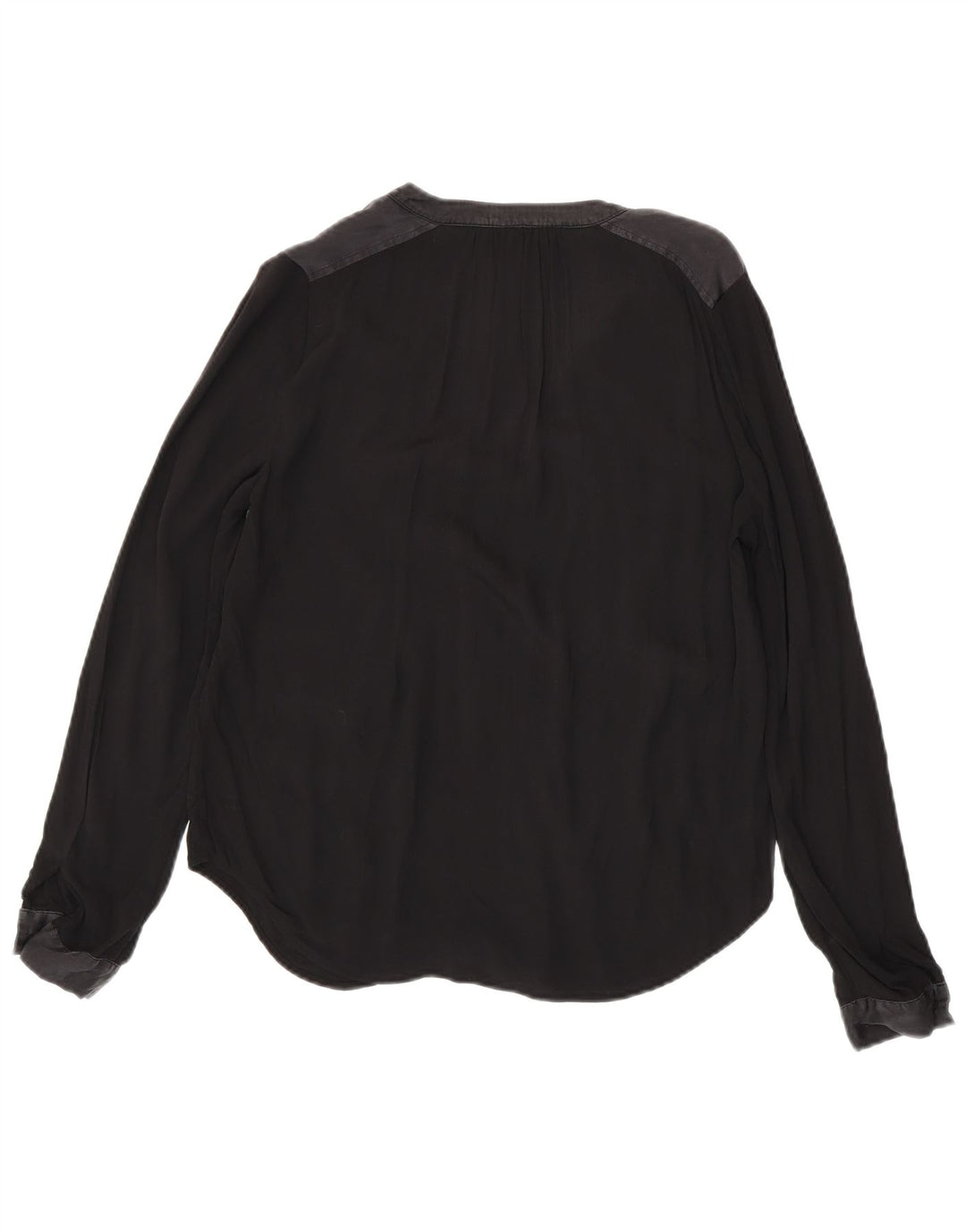 Camicetta a maniche lunghe oversize da donna Tommy Hilfiger Top US 4 Small Nero