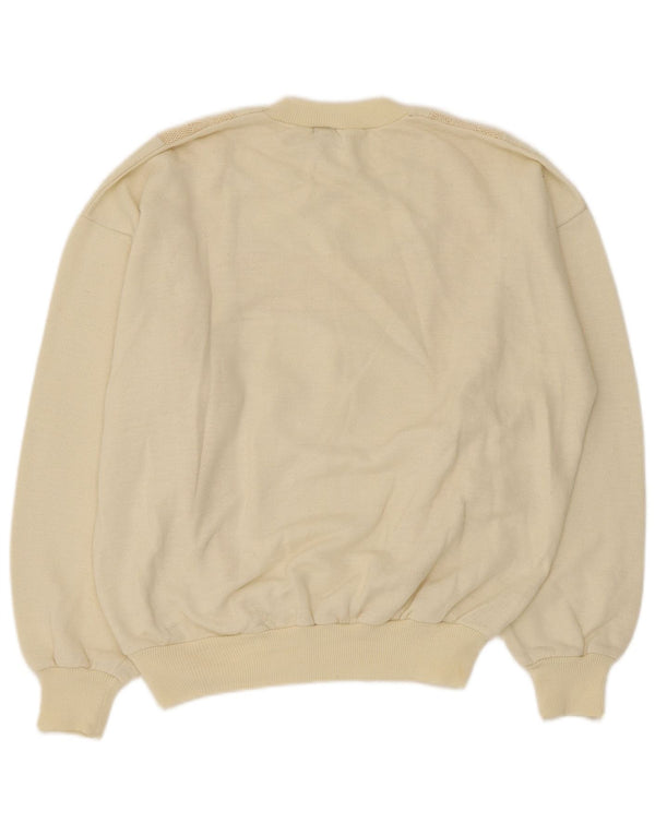 Mark Astor Mens Sweatshirt Jumper Medium Off White