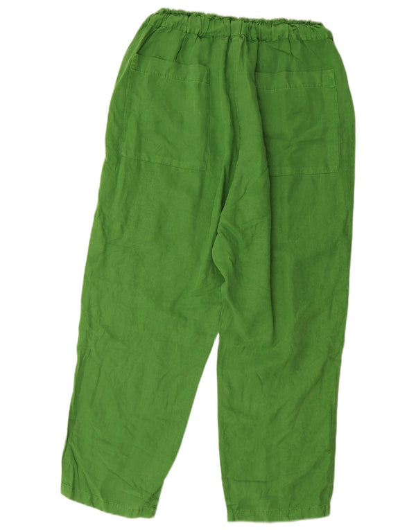 Pantaloni casual larghi da donna Zara XL W32 L23 verdi