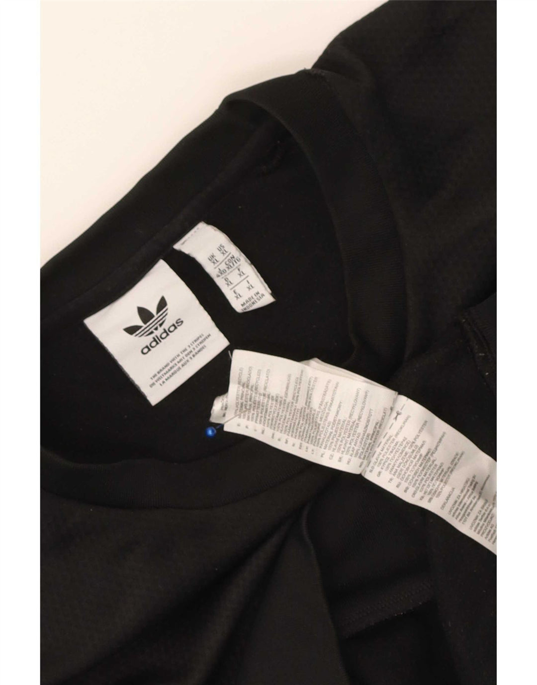 Felpa da uomo Adidas Jumper XL Nero Colourblock Poliestere