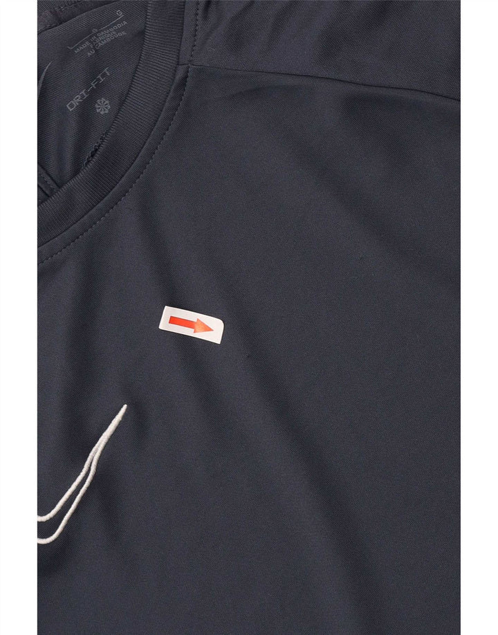 T-shirt Nike Dri Fit da uomo, taglia grande, in poliestere color block blu navy