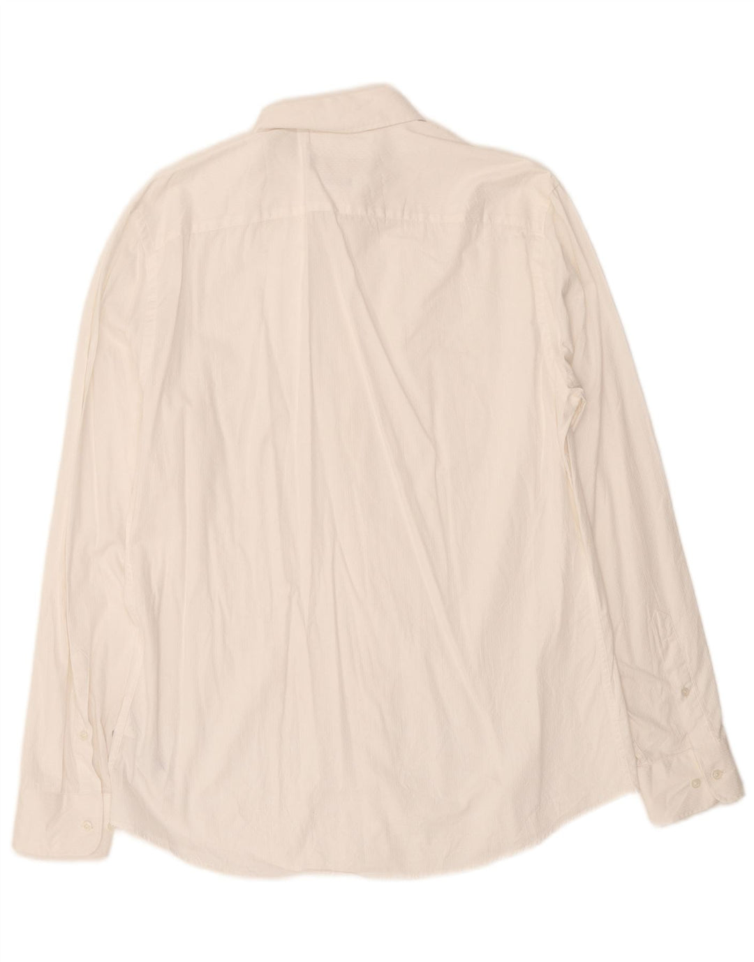 Camicia Trussardi Uomo Regular Fit Taglia 43 Large Cotone Bianco
