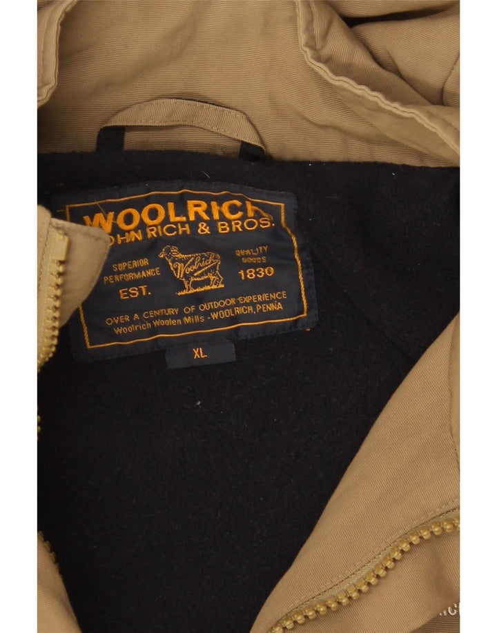 Giacca utility con cappuccio da uomo Woolrich UK 42 XL Marrone