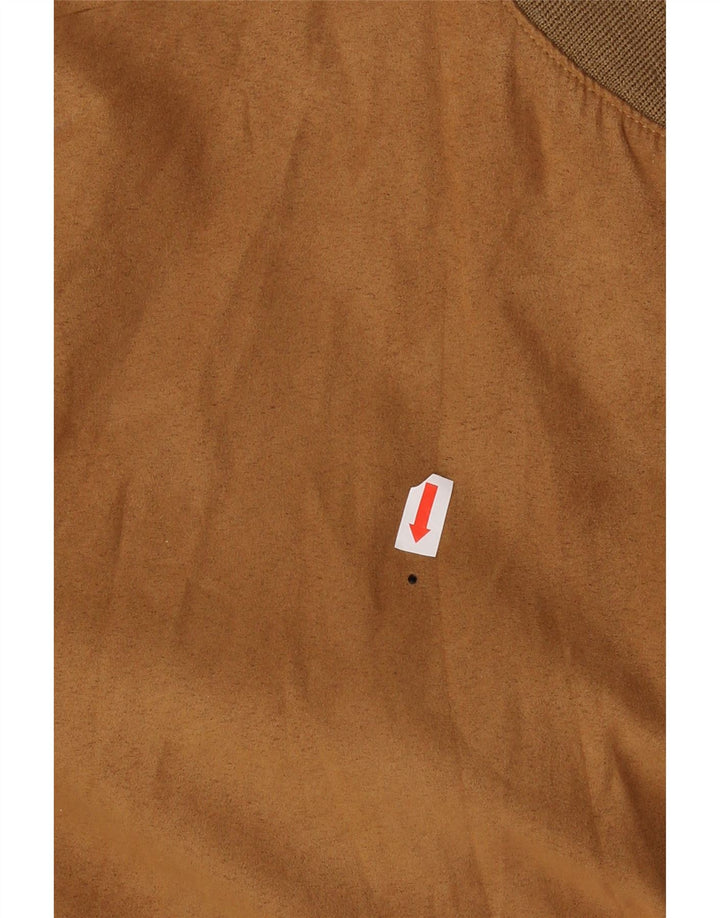 BUGATTI Mens Suede Bomber Jacket IT 56 3XL Brown Polyester Vintage Bugatti and Second-Hand Bugatti from Messina Hembry 