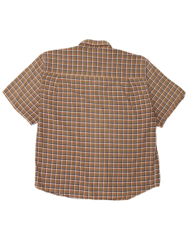 Camicia a maniche corte da uomo Parforce 2XL a quadri multicolore