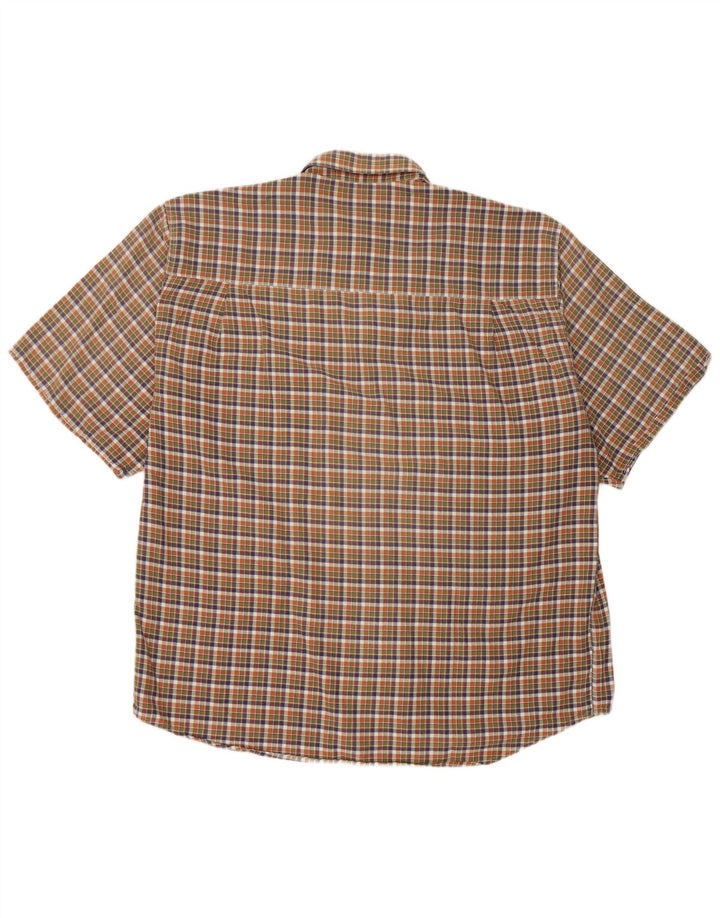 Camicia a maniche corte da uomo Parforce 2XL a quadri multicolore