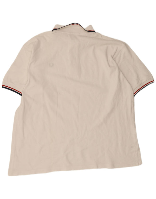 Polo da uomo Fred Perry XL in cotone bianco