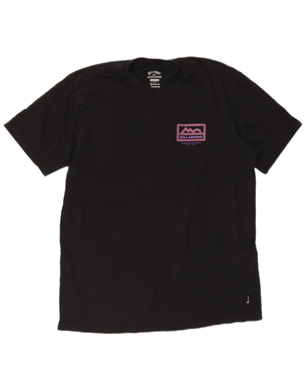 T-shirt grafica da uomo Billabong Top in lana nera media