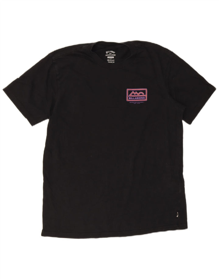 T-shirt grafica da uomo Billabong Top in lana nera media