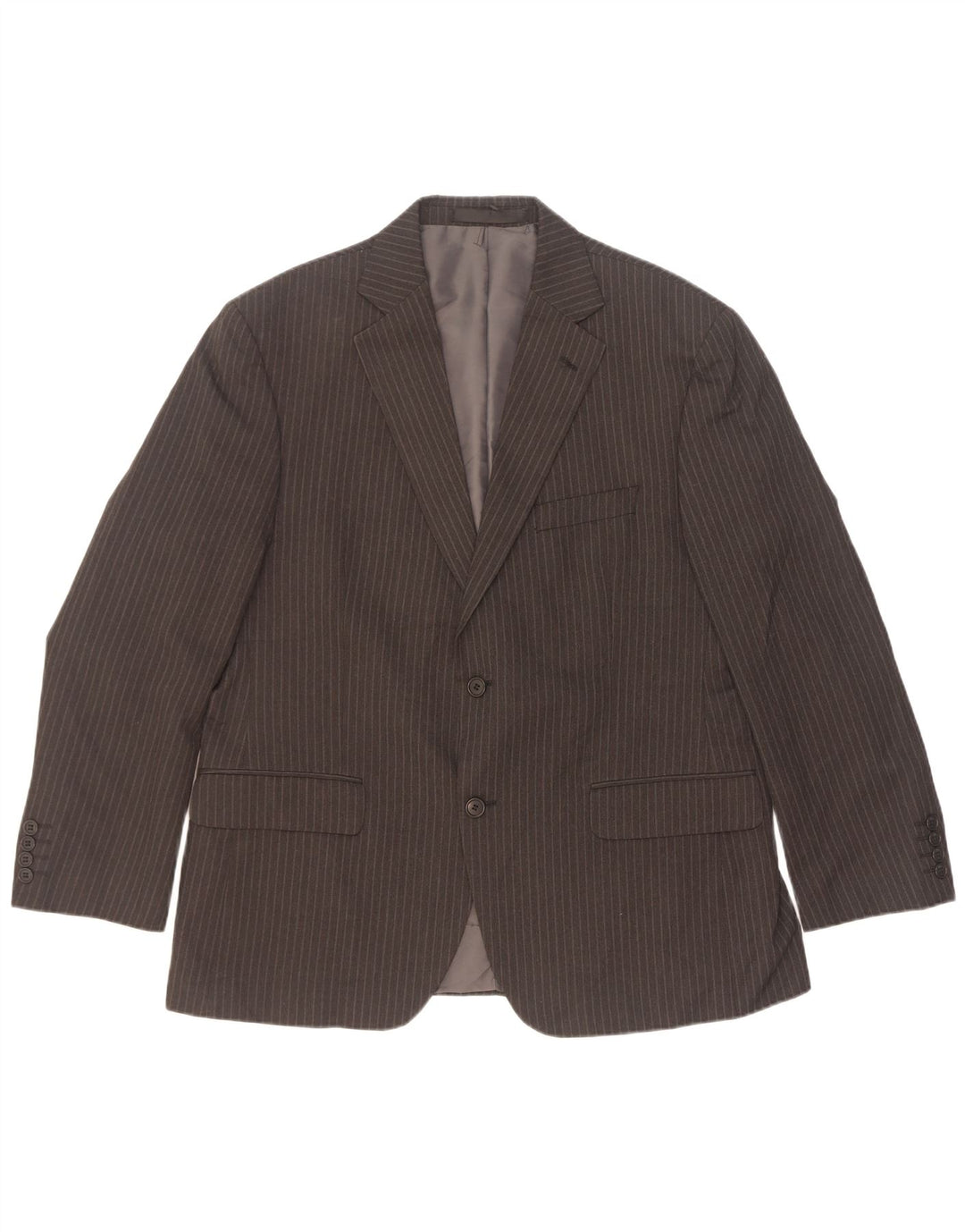 Giacca blazer a 2 bottoni Marks & Spencer da uomo UK 42 grande gessato grigio