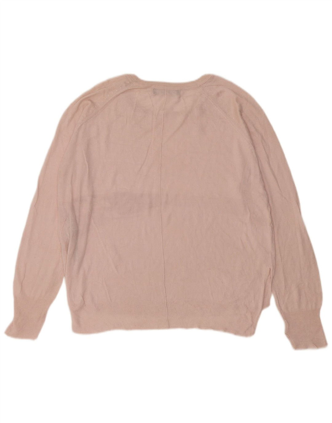Maglione Zara da donna con scollo a barca UK 14 Viscosa rosa medio