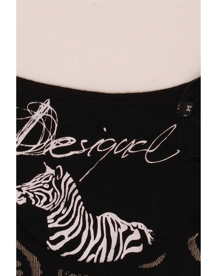 Desigual Abito da donna a linea A con grafica UK 12 Medio Nero geometrico