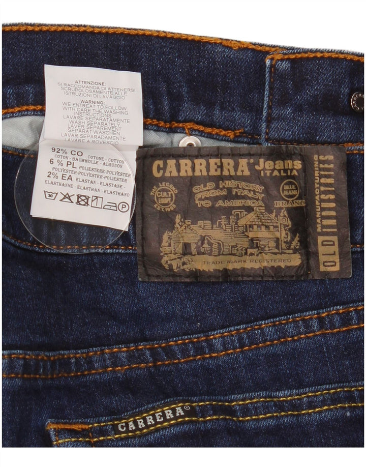 Carrera Uomo 710 Regular Slim Jeans IT 46 Small W31 L33 Blu Navy Cotone
