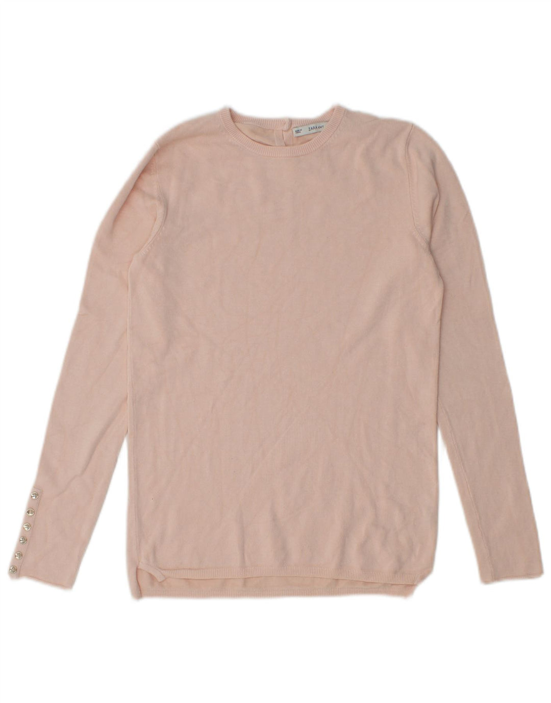 Maglione maglione girocollo da donna Zara UK 12 Rosa medio