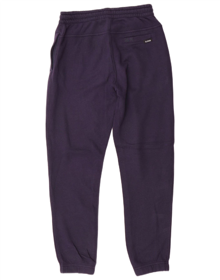 Pantaloni da tuta da uomo Sun68 Joggers piccoli in cotone blu navy