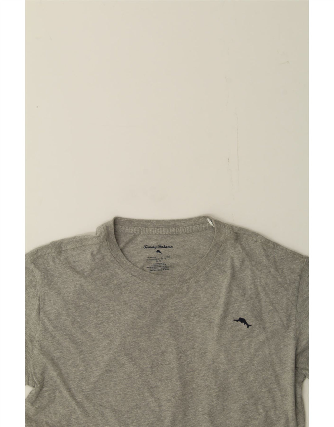 TOMMY BAHAMA Boys T-Shirt Top 15-16 Years Grey Cotton Vintage Tommy Bahama and Second-Hand Tommy Bahama from Messina Hembry 